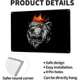 thumbnail image 4 of Angry Bear With Crown Tin Signs 8x12 Inch Funny Vintage Metal Sign Man Cave Decor Garage Wall Decor, 4 of 7