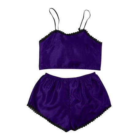Clearance under $5 JINMGG 2025 Womens Plus Size Clearance Women Satin Temptation Babydoll Underwear Camis Panties Underpants Shorts Sleepwear Briefs Suit
