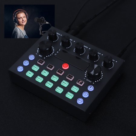 BM800 Condenser Microphone Kit With Audio Mixer Sound Card Studio Recording Kit
