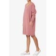 thumbnail image 3 of Haute Edition Women's Oversized Pullover Sweatshirt Dress, 3 of 3