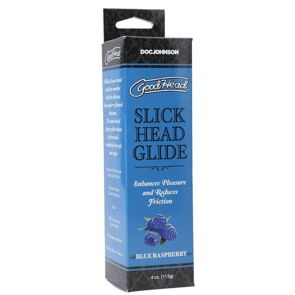 Doc Johnsons GoodHead Slick Head Glide Framboise Bleue 4 oz