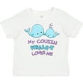 thumbnail image 3 of Inktastic My Cousin Whale-y Loves Me Boys or Girls Toddler T-Shirt, 3 of 5