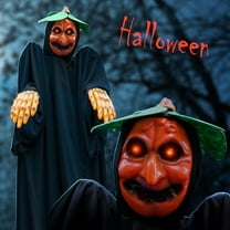 Strong Camel New 59" Laughing Pumpkin Head Ghost Hanging Halloween Decoration with Flashing