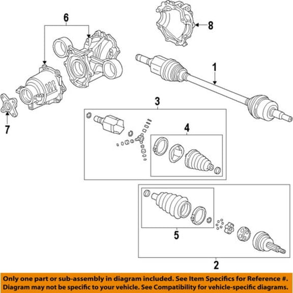 GM OEM Rear Axle-Inner CV Constant Velocity Boot 25908508