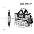 thumbnail image 3 of FORMRS Insulated Cooler Bag 24 Cans Capacity Soft Leakproof Lunch Box with Side Pockets, White Stars, 3 of 7