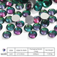 thumbnail image 2 of Diamante de imitación de cristal de fondo plano redondo MFZFUKR CPB-US-CJZ231-10, 2 of 5