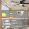 thumbnail image 3 of Ventilador de techo FANSHAIN 132 cm con luz y control remoto, 3 of 7