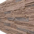 thumbnail image 3 of Ekena Millwork 48 5/8"W x 24 3/4"H x 1 1/4"D Cascade Stacked Stone, EverStone Faux Stone Siding Panel, Orchard Cliff, 3 of 9