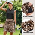 thumbnail image 6 of Pinspark Golf Skirts for Women High Waisted Athletic Skirt with Shorts Pleated Long Skirt Casual Rip Skirt, 6 of 6