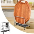 thumbnail image 2 of Kangkanggg Cutting Board Holder Stand Stainless Steel Cutting Board Rack Cutting Board Rack Organizer For Kitchens Stainless Steel Pot Pan Lids Holder, 2 of 4