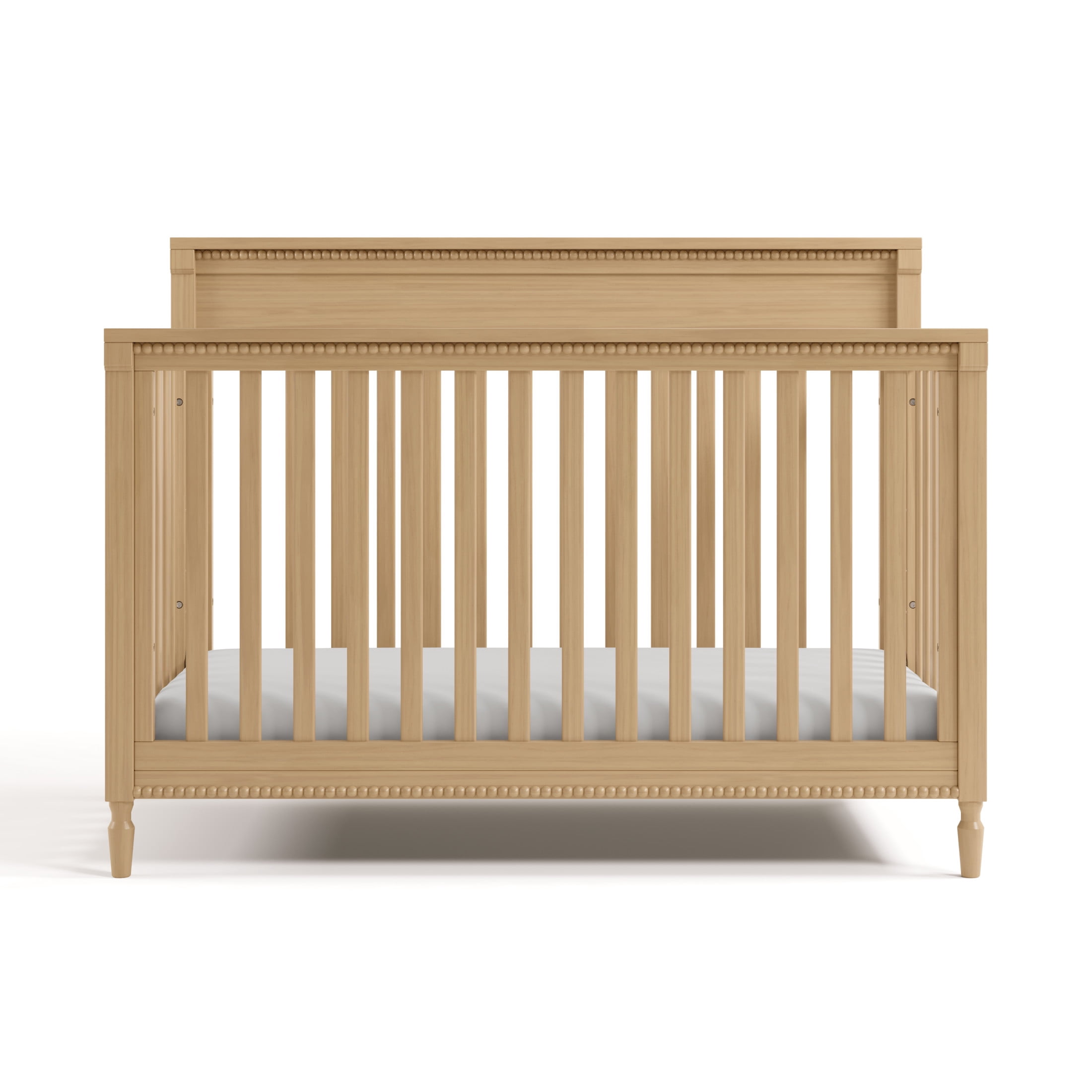 Storkcraft Valencia 5-in-1 Convertible Crib with Bonus Toddler Guardrail, Driftwood