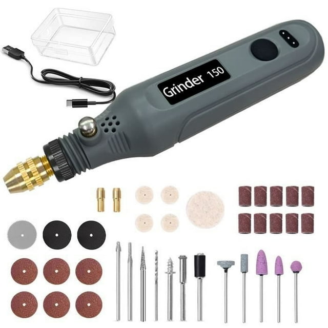 Mini Electric Grinder - YNKKVRE - Hand Held Pen - Adjustable Speed - USB Rechargeable - Compact and Lightweight