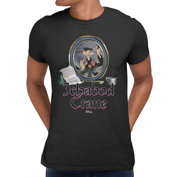 Disney Classics The Adventures of Ichabod and Mr. Toad Mirror Men's T Shirt (Black, S-XXXL)