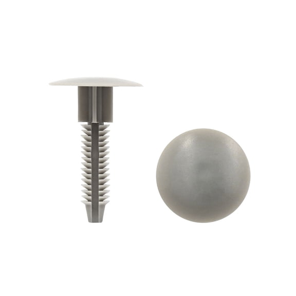 Unique Bargains 20pcs Gray Universal Car Plastic Push Type Rivet Fastener Bumper Clips 10mm x 27mm x 40mm