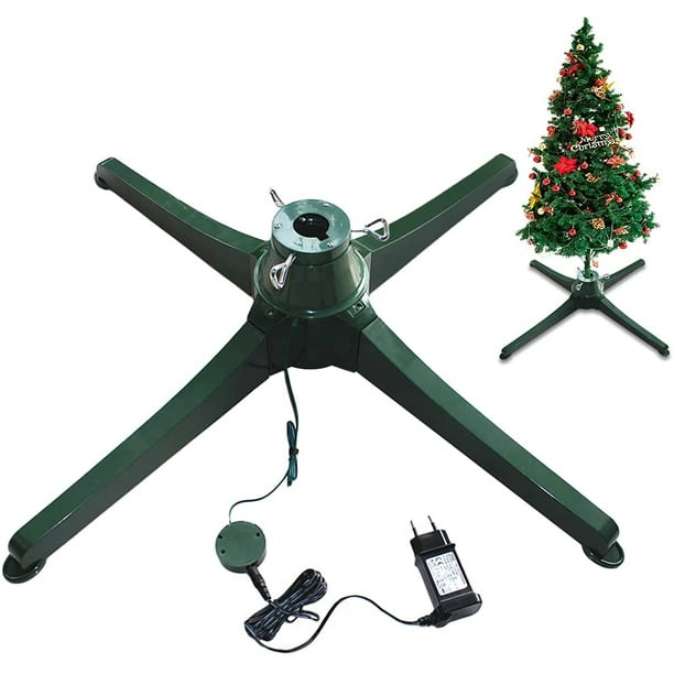 Rotating Christmas Tree Stand Artificial Trees Base Bracket Bottom
