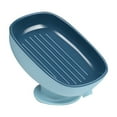 thumbnail image 1 of Wall Mounted Storage Rack 2 For Bathroom And Shower Organization With Suction Soap Dish Holder Easy To Clean Design And Durable Abs Material, 1 of 4