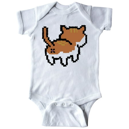 

Inktastic Pixel Cat Butt Gift Baby Boy or Baby Girl Bodysuit