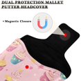 thumbnail image 3 of Haosy Cupcakes and Birthday Candles Golf Mallet Putter Cover Strong Magnetic Leather Golf Club Headcover Closure, 3 of 7