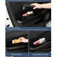 thumbnail image 4 of RV Funda de cojín para reposabrazos de coche, color negro, caja de almacenamiento para consola central automática, alfombrilla de cojín de cuero Rojo Verde, 4 of 5