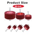 thumbnail image 4 of 14 Pack Rocaris Buffing Flap Wheels - 7 Size Flap Disk - 1/4 Inch Shanks Fit All Drills - 80 Grits, 4 of 4