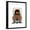 Black Frame, variant on Art.com Dachshund with Steampunk Bowler Hat Art Print by Fab Funky, White Frame Wall Art, 23" x 29"