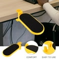 thumbnail image 4 of WASHWEPE Repose-Bras de Bureau Ergonomique PP Jaune Lot de 1 Rentrée des Classes, 4 of 8