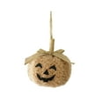 thumbnail image 2 of Konghyp 3-inch Soft Pumpkin Tree Decoration, Cute Hanging Ornament, Halloween Holiday Party Décor, Indoor Home Decoration, Fabric-Wrapped Pumpkin, Fall Thanksgiving Decoration, 2 of 6