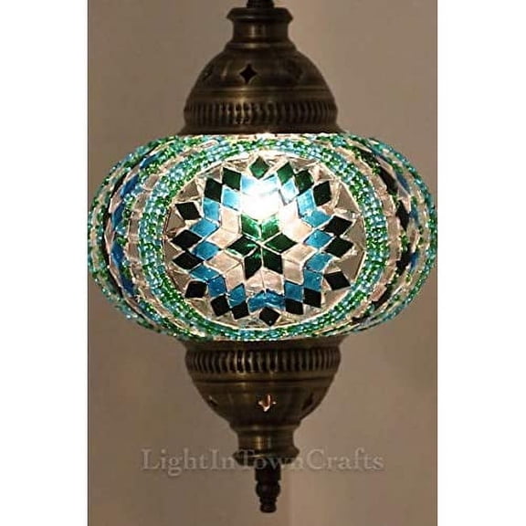 Pendant Chandelier LAMP Turkish Tiffany Moroccan Mosaic Hanging Ceiling Lamp Night Art Handmade Lighting Lampshade Decorative Light Shade Unique Gift for Home