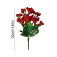 thumbnail image 3 of Artificial Berries, Realistic Fruit Simulation Flowers Christmas Decoration Red Fruit Ornament For Wedding Bridal Bouquets holiday and home Kitchen Decor Table Centerpiece Party Accessories, 3 of 6