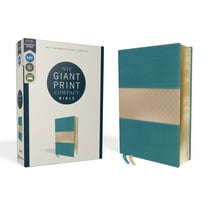 Niv, Giant Print Compact Bible, Leathersoft, Teal, Red Letter Edition, Comfort Print, (Hardcover)