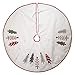 thumbnail image 3 of Kurt Adler TS0254 50 in. Embroidered Tree Skirt, Ivory, Green & Red, 3 of 4