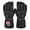 Black-08, variant on Mens and Womens USB Heated Gloves 3Rd Gear Temperature Regulation Full Finger Adjustable Buckle Cute Print Waterproof Warm for Cold Weather Winter Skiing Mittens Black