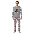 thumbnail image 2 of Family Halloween Pajama Set Long Sleeve Crew Neck, Breathable Halloween Family Pajamas with Monster Bow Print, Funny Matching Halloween Pajamas for Ki’ds Adults, 2 of 4