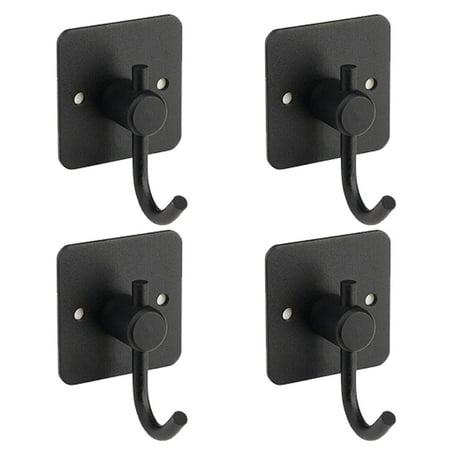 

Dinheiro Adhesive Hooks Wall Hooks Towel Hooks for Coat/Robe/Towels Stick on Bathroom/Kitchen - 4 Pack