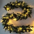 thumbnail image 2 of 6FT Pre-Lit Christmas Garland with Timer - Realistic Pine Cone & Cedar Artificial Greenery for Indoor/Outdoor Decor, 2 of 10