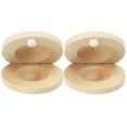 thumbnail image 1 of 2pcs Finger Castanets Wood Percussion Instrument Small Castanets Wooden Musical Instruments, 1 of 8