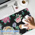 thumbnail image 4 of Long Mouse Pads for Desk,Pioneer Flower Floral Print Pattern Desk Mats on Top Of Desks, Desk Mouse Pad Extra Large with 3mm Non-Slip Base and Stitched Edge for Gaming,Office,Work,Home 35.4"x15.7", 4 of 6