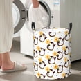 thumbnail image 5 of Naloa Penguin With Flowers Large Laundry Basket Waterproof Round Collapsible Storage bin with Handles for Hamper Kids Room,Toy StorageMedium, 5 of 6