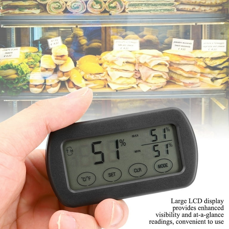 LCD Digital Clock Hygrothermograph Indoor Thermometer Hygrometer
