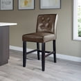 thumbnail image 2 of CorLiving Antonio Counter Height Barstool in Bonded Leather, 2 of 4