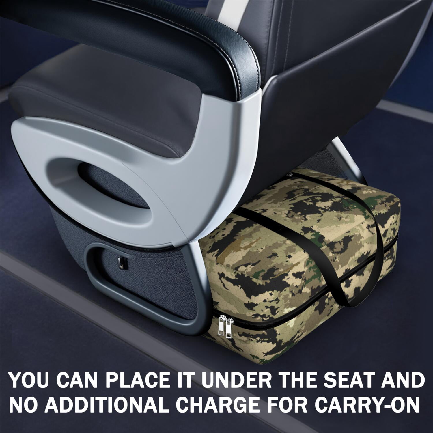 For Spirit Airlines Personal Item Bag 18x14x8 Inch, Boho Floral Weekender Travel Bag, Foldable Travel Duffel Bag Underseat Carry on Bag with Luggage Sleeve for Women and Men 30L