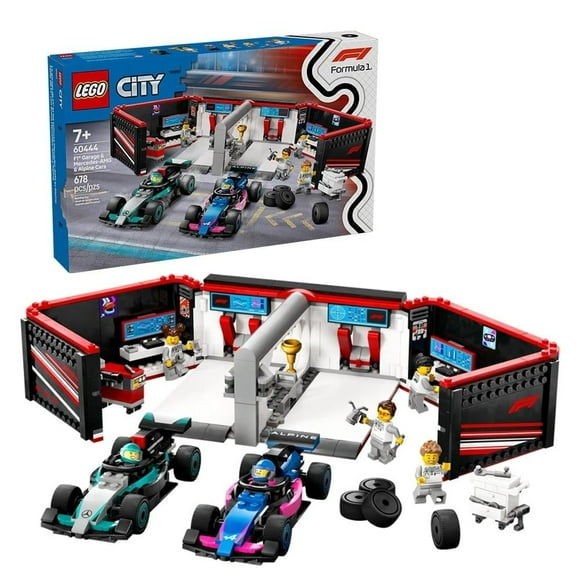 Set LEGO City Garaje de F1 y Auto Mercedes-AMG 6 Alpine 60444