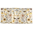 thumbnail image 7 of Yayeee Kitchen Curtains Tier Set of 2 Light Filtering 57"x36" Over Sink Window Panels, Beige Birds Floral, 7 of 7