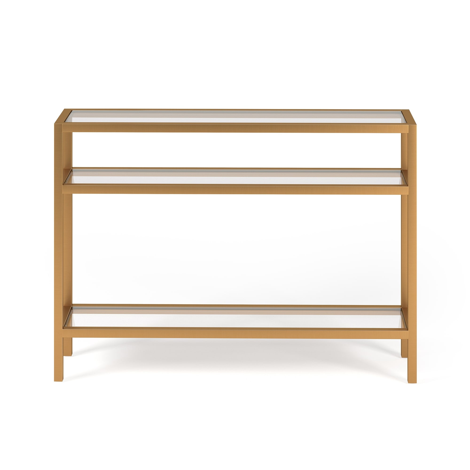 Evelyn&Zoe Sivil 42" Wide Rectangular Console Table, White