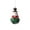 C, variant on Santa Claus Ornament Bell, Hand-Painted Metal Christmas Hanging Decoration with Festive Jingle, Holiday Tree, Mantel, Wreath & Gift Topper Décor