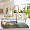 thumbnail image 5 of Cat Boat Sea Dish Drying Mat Dish Drainer Rack Mats Water Absorbent Non-Slip Easy Clean Heat Resistant for Kitchen Counter, 5 of 8