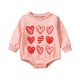 thumbnail image 1 of Gibobby Mameluco para niño de manga larga para el Día de San Valentín de otoño con estampado de corazón de algodón para niñas recién nacidas(Rosa, 6-12 Meses), 1 of 5