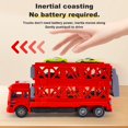 thumbnail image 3 of Jubilant Foldable Track Truck Toy Friction-Driven Mega Truck Toy with Launcher 16 Mini Cars Race Track 2-Tier Deformable Truck Toy for Toddlers Birthday Christmas, 3 of 6