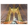 thumbnail image 2 of Brooklyn Bridge Tower and Cabling - Cityscape Canvas Print, 2 of 3