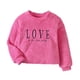 thumbnail image 1 of Playeras Deportivas Gibobby Camisetas de Manga larga con estampado de felpa rosa 3-4 años, 1 of 5